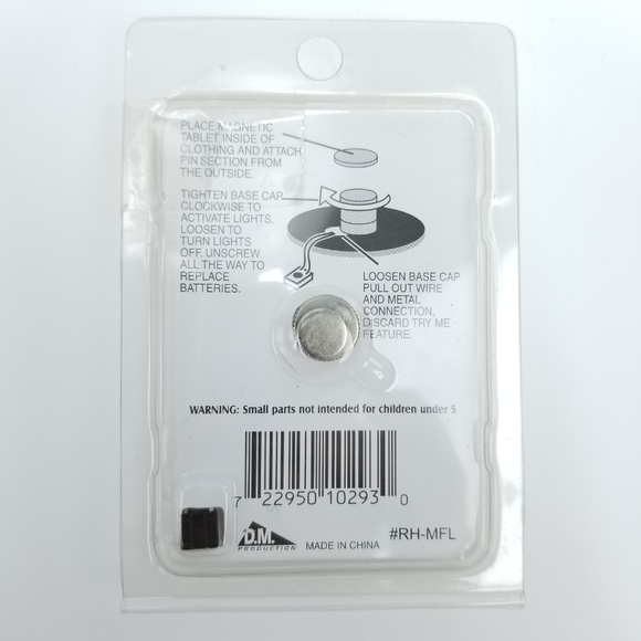 Red Hattitude Flashing Magnetic Pin for Hat/Blouse - Picture 2 of 8